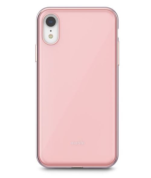 Coque fine et rigide Moshi iGlaze Rose pour iPhone XR