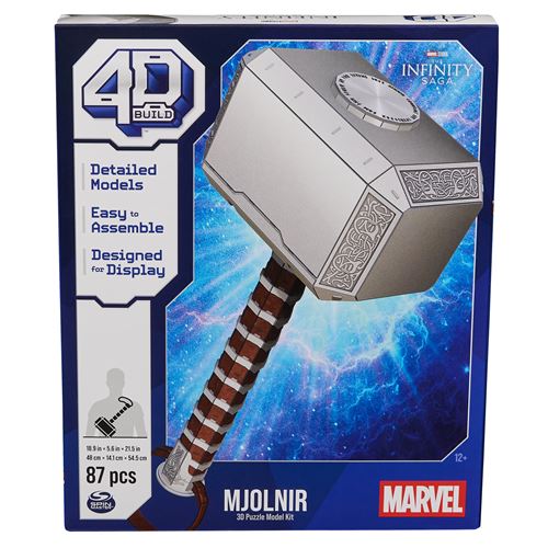 4D Build Puzzle 3D Marteau De Thor Marvel