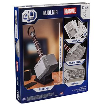 Puzzle 3D 4D Build Marteau de Thor Marvel