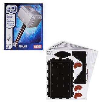 Puzzle 3D 4D Build Marteau de Thor Marvel