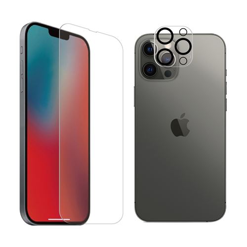 Pack protection d'écran en verre trempé pour iPhone 13 Pro Max TigerGlass Antibactérien