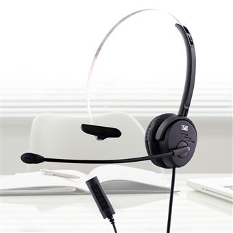 Micro-casque filaire T'n'b Mono Activ 100M Noir