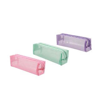 ITOTAL etui en maille pastel assortis de 3 pces