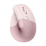 Souris ergonomique verticale sans fil Bluetooth Logitech Souris Logitech Lift Rose
