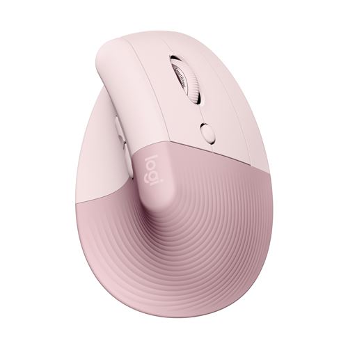 Souris ergonomique verticale sans fil Bluetooth Logitech Souris Logitech Lift Rose