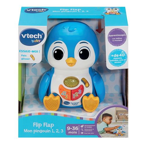 Jeu éducatif et électronique Vtech Baby Flip Flap Mon pingouin 1,2,3 - Vtech Baby