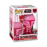 Figurine Funko Pop Star Wars Valentines The Mandalorian with Grogu