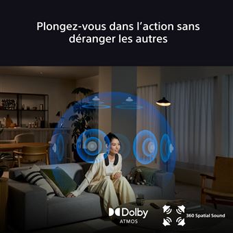 Sony BRAVIA Theatre U -  Enceinte tour de cou Dolby Atmos, Bluetooth, Connexion multi-points, 360 Spatial Sound Personaliser