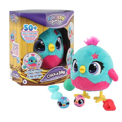 Peluche Interactive Dujardin 1110100678 – Poule Qui Pond des Œufs, Plus de 50 Sons