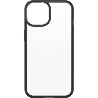 Coque antichoc OtterBox React pour iPhone 14 Transparent avec contours noirs