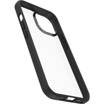 Coque antichoc OtterBox React pour iPhone 14 Transparent avec contours noirs