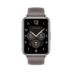 Montre connectée Huawei Watch Fit 2 Classic bracelet cuir Gris