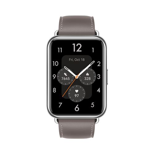 HUAWEI WATCH FIT 2 NEBULA GRAY - LEATHER STRAP