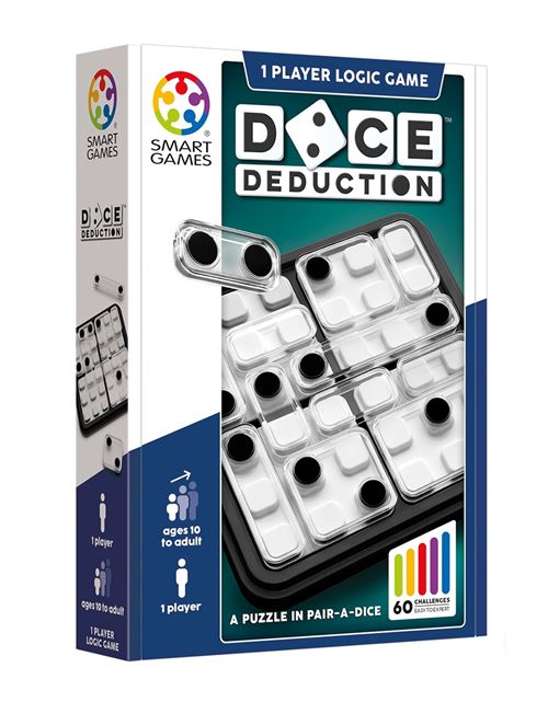 Casse Tête Smart Games SG 453 – Dice Deduction 60 Défis Logiques
