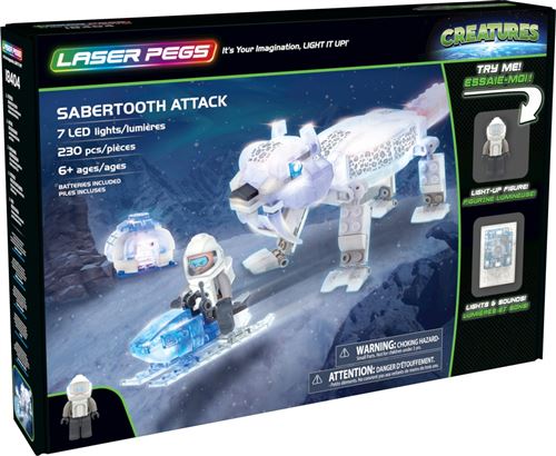 Jeu de construction Laser Pegs Sabertooth Attack