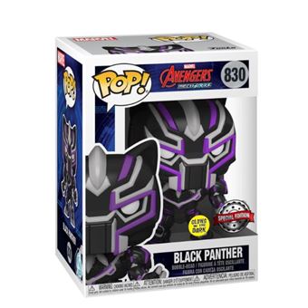 Figurine Funko Pop Marvel Avengers MechStrike Black Panter Glows in the dark