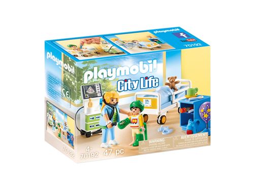 Playmobil City Life 70192 Chambre d'hôpital pour enfant
