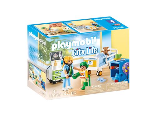 Playmobil City Life 70192 Chambre D'Hôpital Pour Enfant