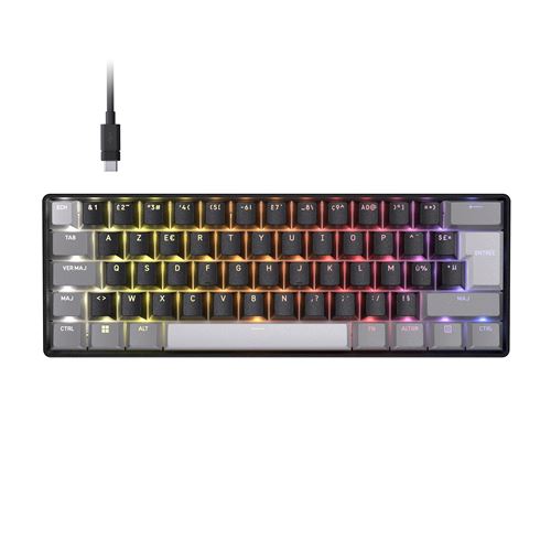 Corsair Clavier Clipper Pro Mini 60 Hall Effect Magnétique Compact RGB AZERTY français