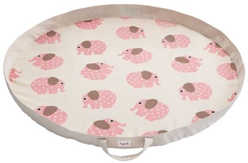 3 Sprouts Beige Tapis Rond - Image 2