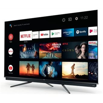 TV QLED TCL 65C815 165 cm 4K UHD Smart TV Noir et gris Reconditionné