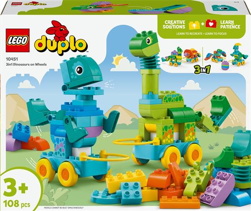 Lego Duplo Ville Lego® Duplo® Town 10451 Dinosaures Sur Roues 3-En-1
