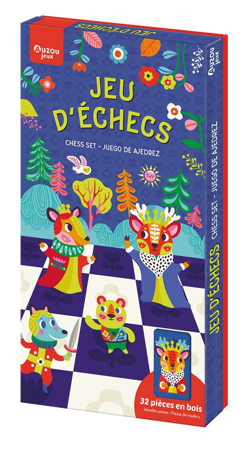 Jeu de soci&eacute;t&eacute; Auzou Le jeu des &eacute;checs au c&oelig;ur de la for&ecirc;t