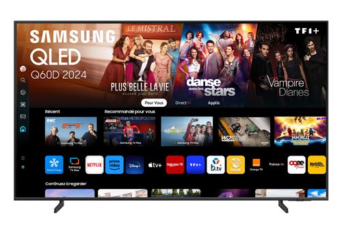 TV QLED Samsung TQ50Q60D 127 cm 4K UHD Smart TV 2024 Noir