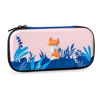 Pochette de transport Nacon 3D Design Fox pour Nintendo Switch Bleu