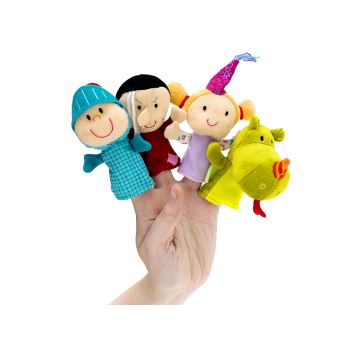 Petit Théâtre Avec 4 Marionnettes à Doigts Animaux De La Ferme Londji - Neuf, Pour Enfants Créatifs