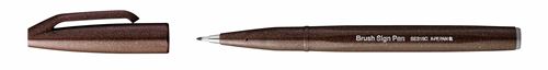 PENTEL - Feutre pinceau Brush Sign Pen, Marron fonce