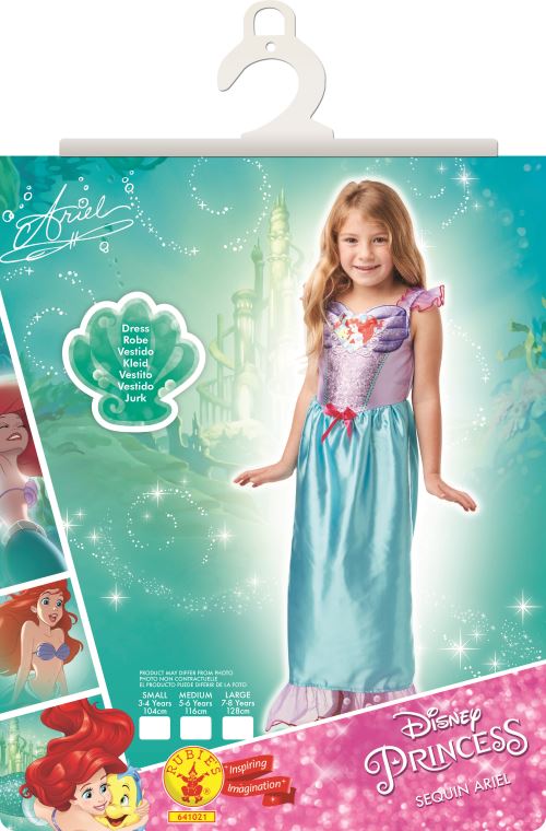 Costume classique Disney Sequin Ariel Taille M