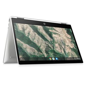Chromebook HP x360 14b-ca0019nf 14" Ecran tactile Intel Pentium 8 Go RAM 64 Go eMMC Blanc céramique - 1