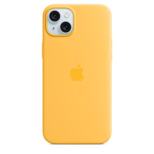 Apple Coque en silicone avec MagSafe pour iPhone 15 Plus Rayon de soleil