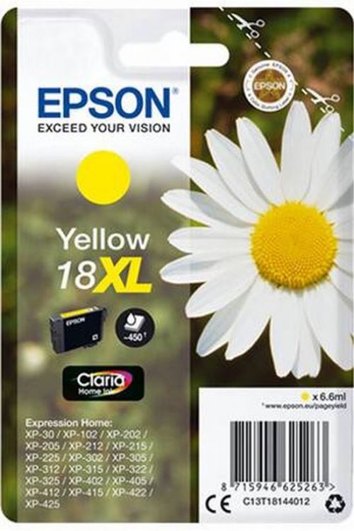 Epson 18XL 6.6 ml jaune original emballage coque avec alarme radioélectrique cartouche d'encre pour Expression Home XP 212 215 225 312 315 322 325 412 415 422 425 - vue 5