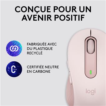 Souris sans fil Logitech Signature M650 Rose