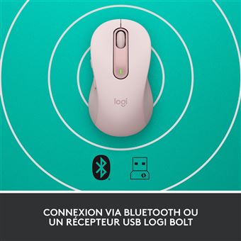 Souris sans fil Logitech Signature M650 Rose