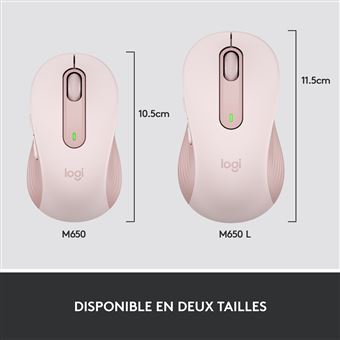 Souris sans fil Logitech Signature M650 Rose