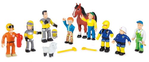SMOBY SAM LE POMPIER COFFRET 10 FIGURINE