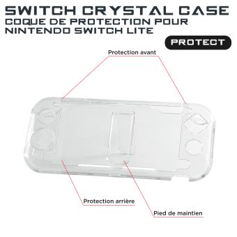 Coque Protection Alpha Omega Players Cristal Transparent pour Nintendo Switch Lite