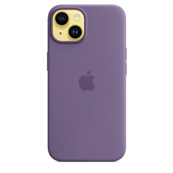 Apple - Coque de protection pour téléphone portable - compatibilité avec MagSafe - silicone - iris - pour iPhone 14