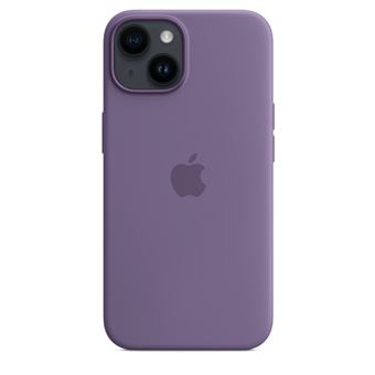 Apple - Coque de protection pour téléphone portable - compatibilité avec MagSafe - silicone - iris - pour iPhone 14