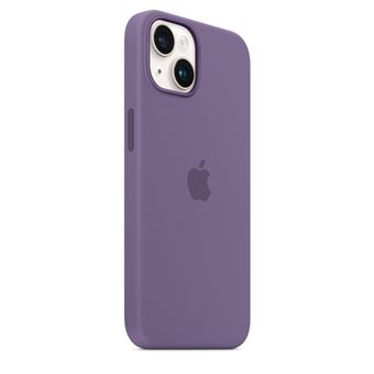 Apple - Coque de protection pour téléphone portable - compatibilité avec MagSafe - silicone - iris - pour iPhone 14