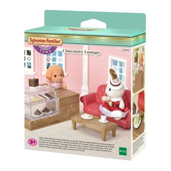 Playset Sylvanian Families La vitrine du salon de thé et son canapé