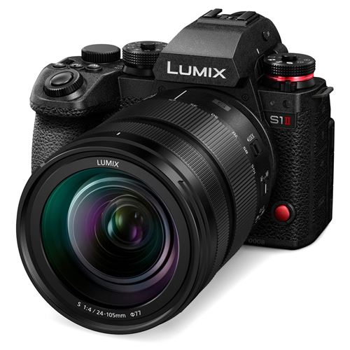 Panasonic Kit Appareil Photo Hybride Full Frame Lumix S1 II Noir + Optique 24-105Mm