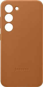 Coque en cuir pour Samsung Galaxy S23 5G Beige