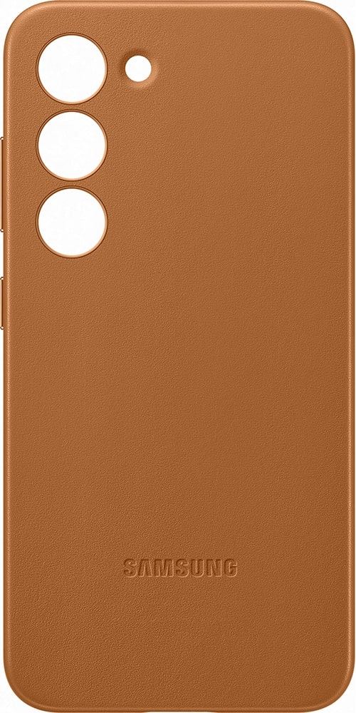Coque en cuir pour Samsung Galaxy S23 5G Beige