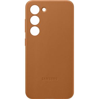 Coque en cuir pour Samsung Galaxy S23 5G Beige