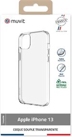 Coque recyclée Muvit For France pour iPhone 13 Transparent