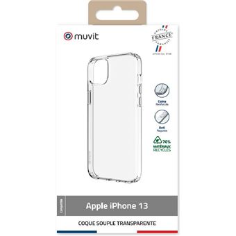 Coque recyclée Muvit For France pour iPhone 13 Transparent